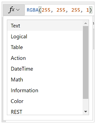 Function event selection.