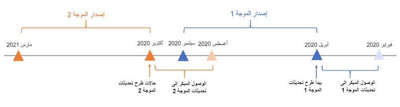 مثال عن المخطط الزمني للاشتراك للعام 2020.