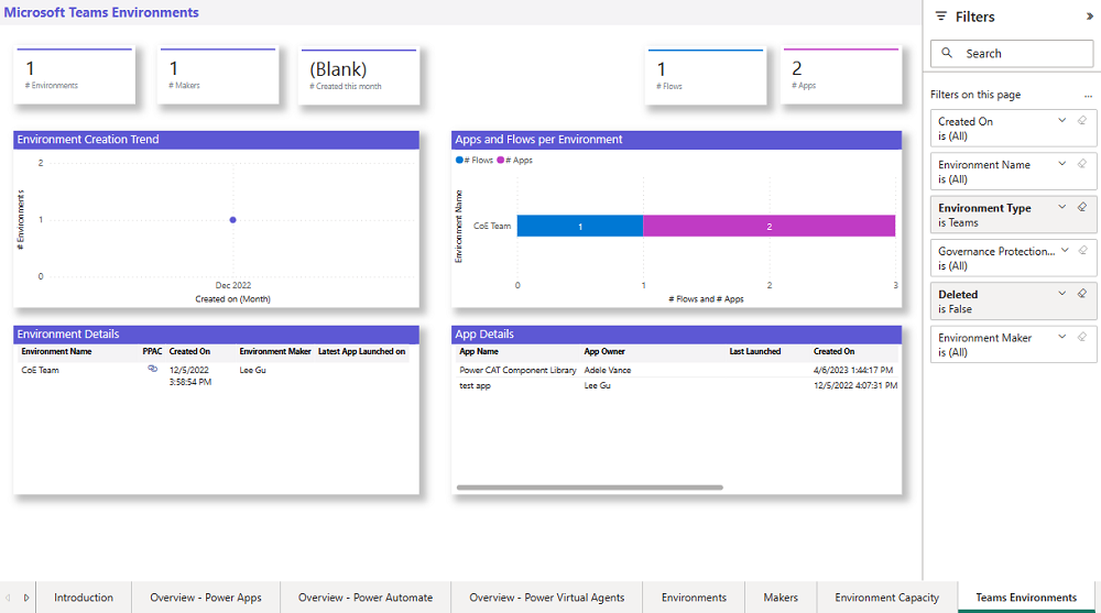 نظرة عامة على بيئات Microsoft Teams