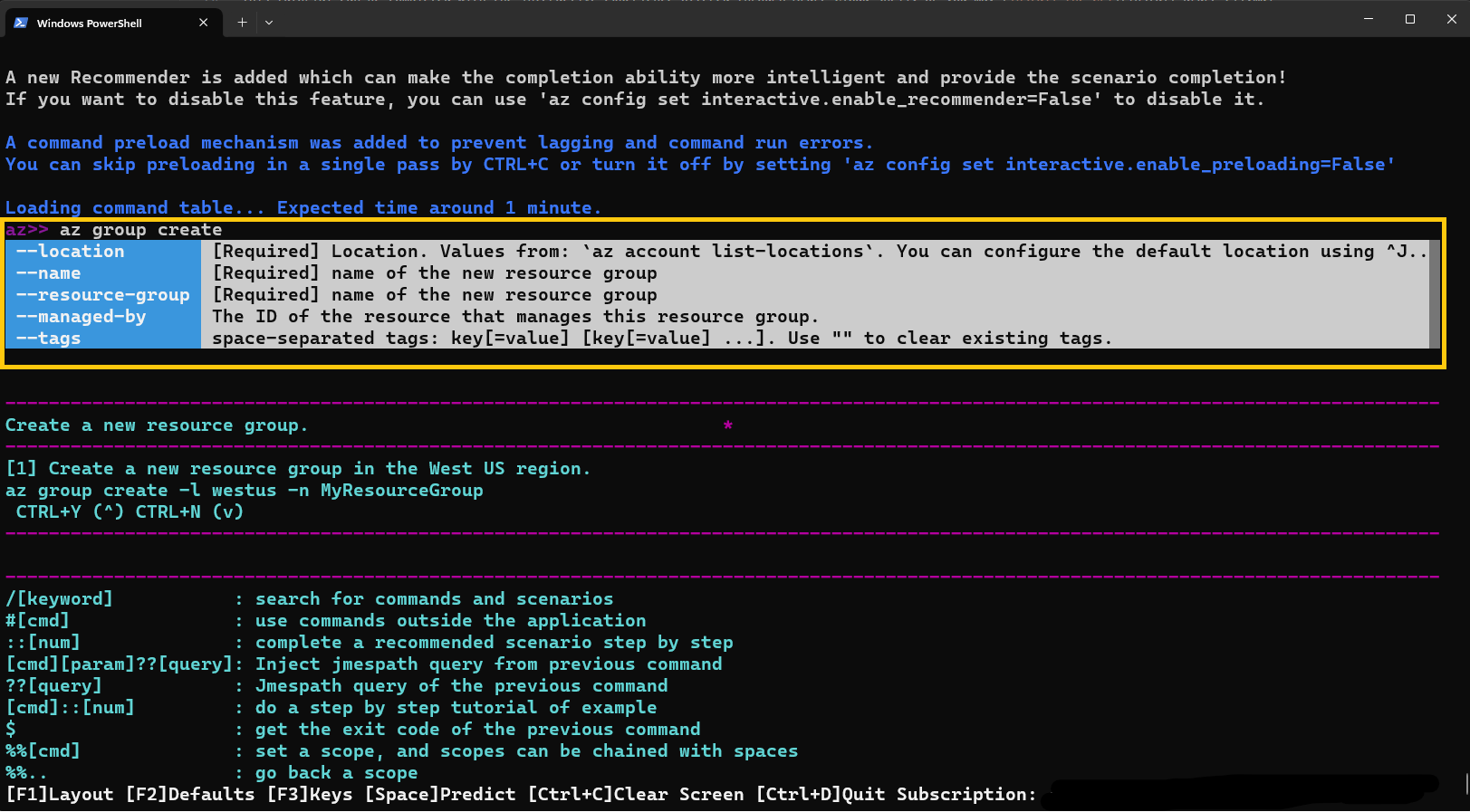 Azure Sugerencias Interactivas