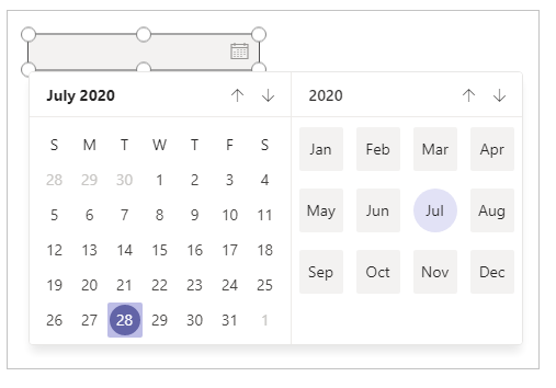 Control de selector de dates