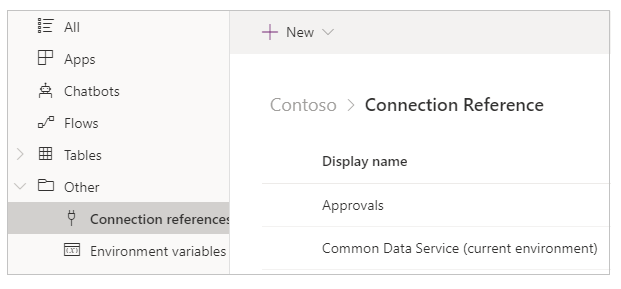 Referències de connexió