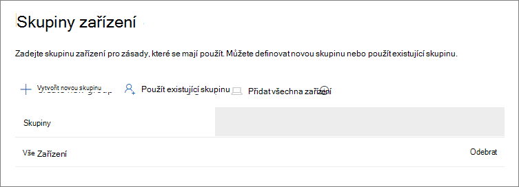 Snímek obrazovky s možností Přidat všechna zařízení