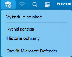 Snímek obrazovky znázorňující možnost, která se zobrazí při výběru symbolu x