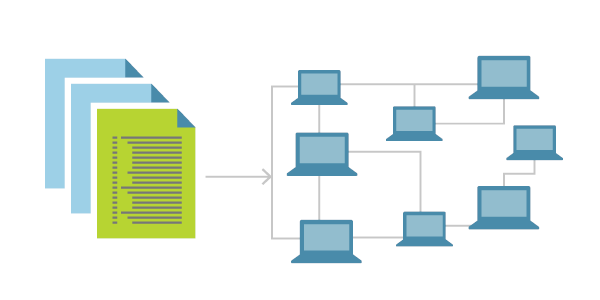 Diagramm der Infrastruktur als Code, der die Umgebung in einer versionsierten Datei definiert.