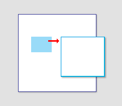 Abbildung des kontextbezogenen Fensters rechts vom Objekt 