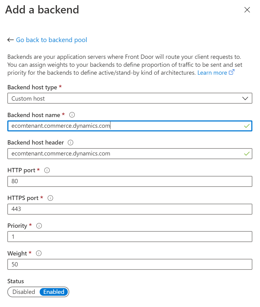 Hinzufügen eines Back-End-Pool-Dialogfelds.