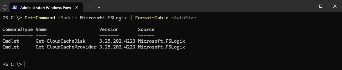Get-Command Microsoft.FSLogix-