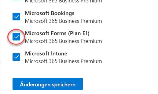  Microsoft Forms-Umschaltfläche