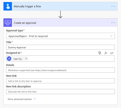 Approval flow.