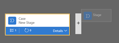Drag a business process stage.