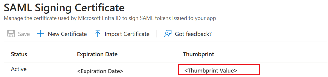 Copy Thumbprint value