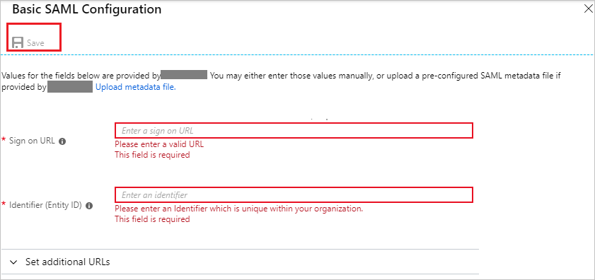 Kindling Domain and URLs single sign-on information