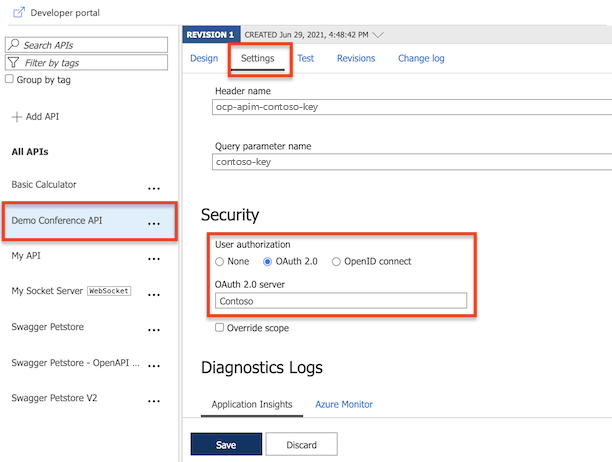 Configure OAuth 2.0 authorization server