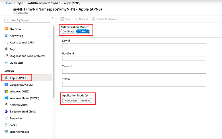 Configure token