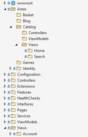 Sample Area Organization