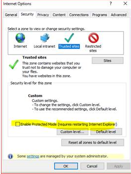 file-exchange error - enable protected
mode