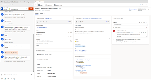 Enhanced quick case form