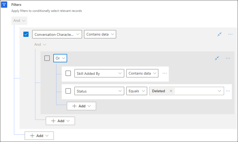 Conditions to fetch data for retraining the model.