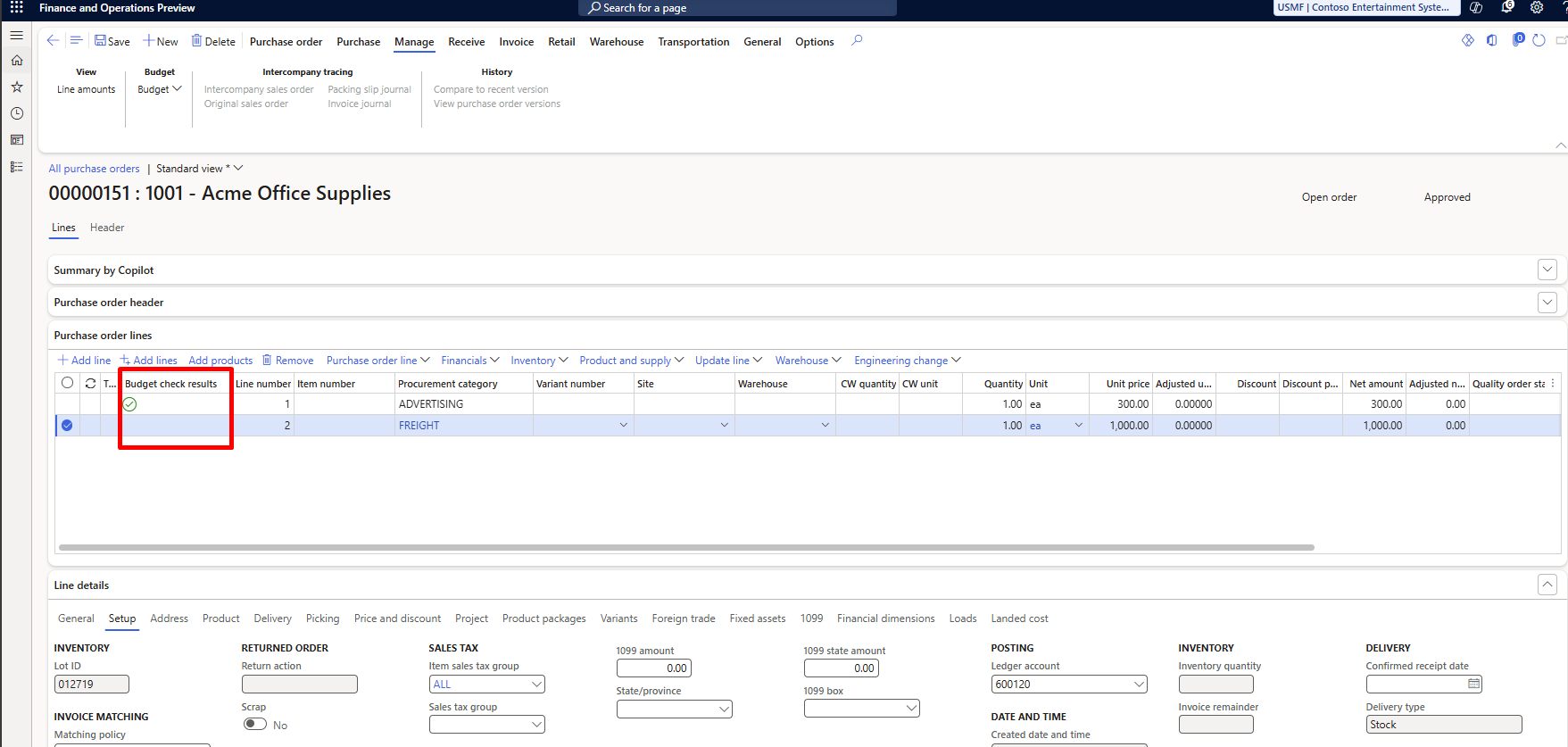 Purchase order