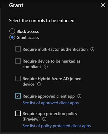 Graphic showing Intune controls.