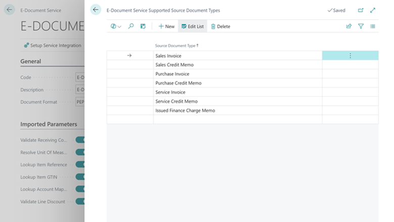 Adding Issued Finance Charge and Issued Reminder as E-Document types