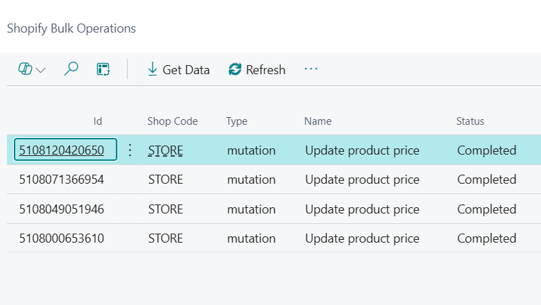 Shopify Bulk Operations