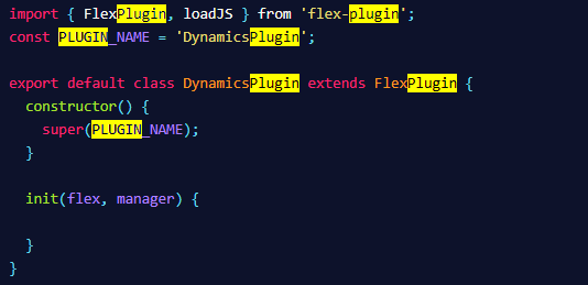 Screenshot of the plugin.js file.