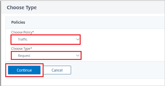 Screenshot of Citrix ADC SAML Connector for Microsoft Entra configuration - Choose Type pane.