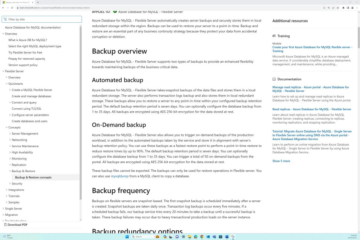 learn.microsoft.com automated backup document.