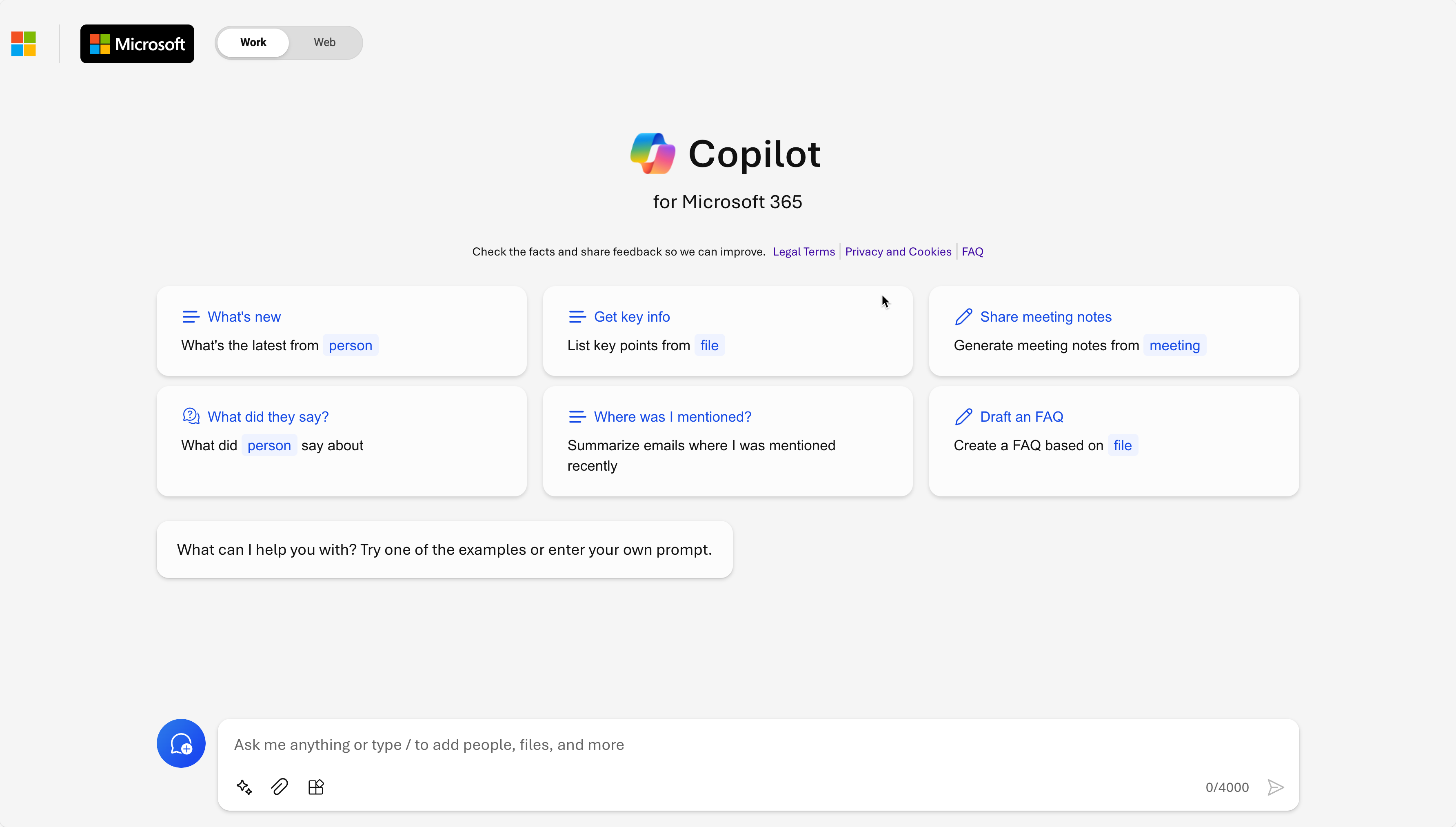 Using Copilot for Microsoft 365.