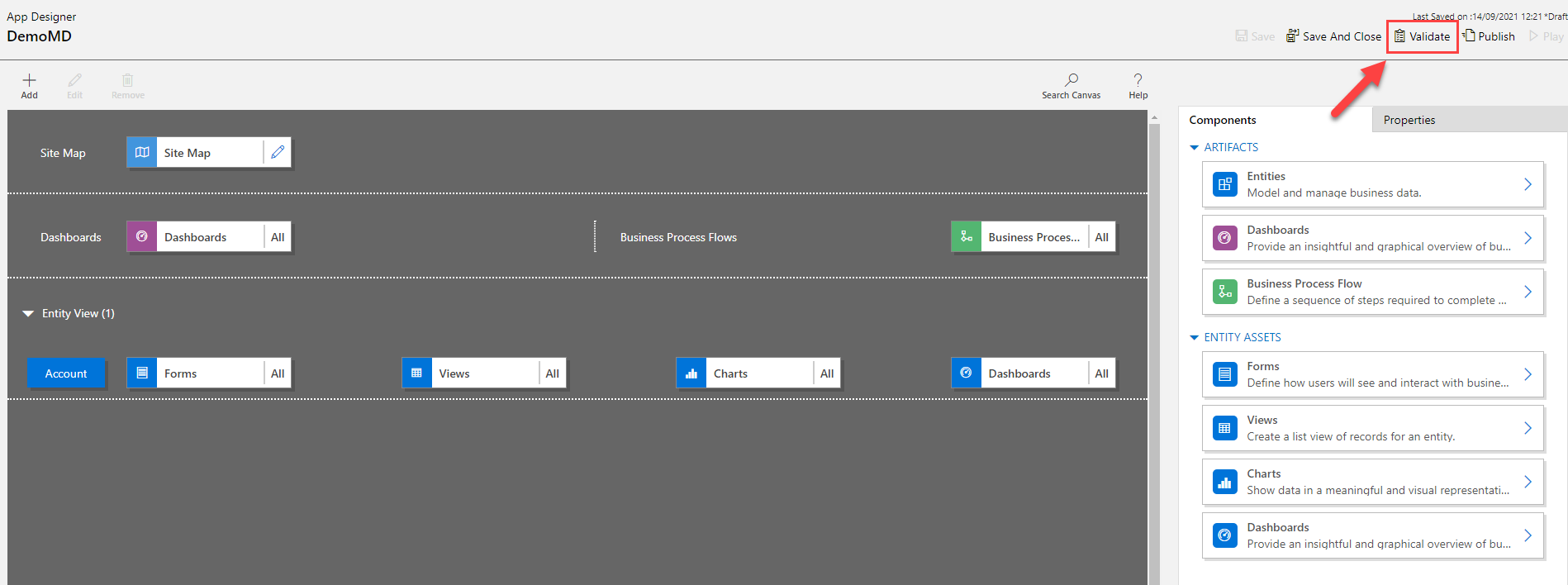 validate app