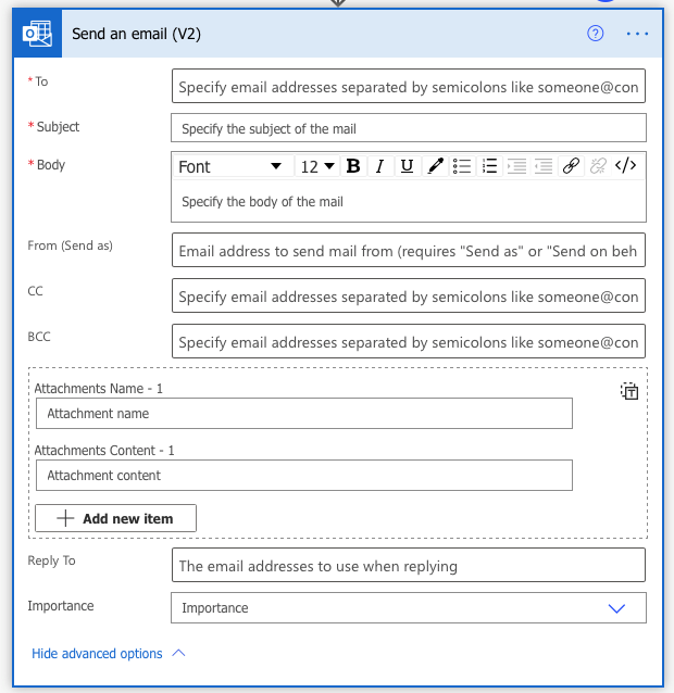 Power Automate notification