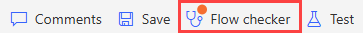 Screenshot of Flow Checker in classic designer.