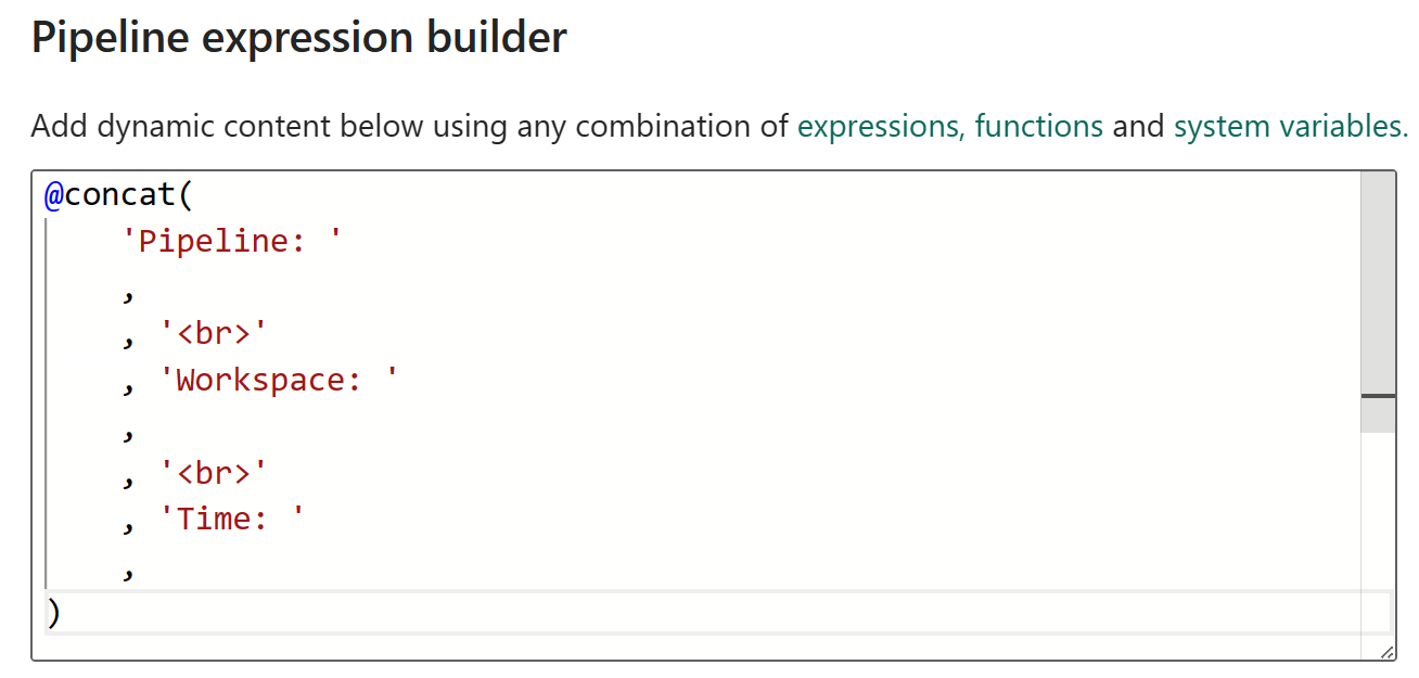 Screenshot of the Office365 Outlook activity with expression builder.