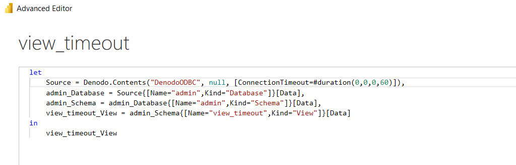 Use of the ConnectionTimeout parameter.