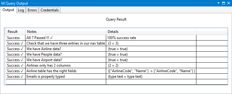 Unit test with success.