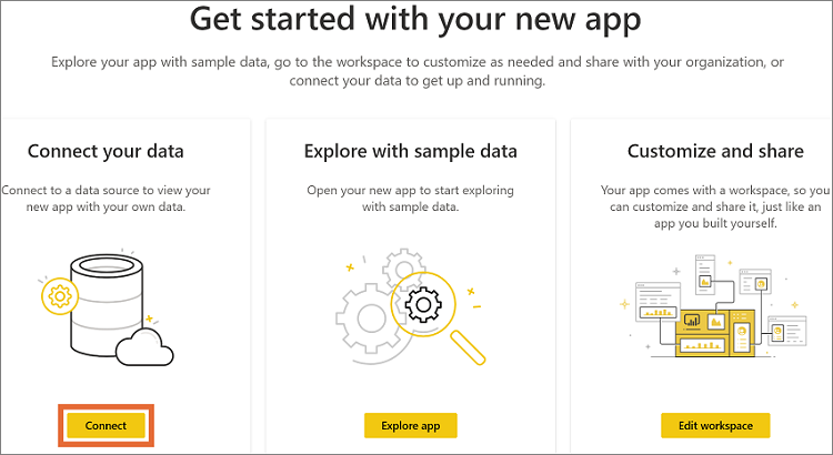 Select Connect on configuration page.