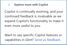 Screenshot of how to share Copilot feedback with Microsoft.