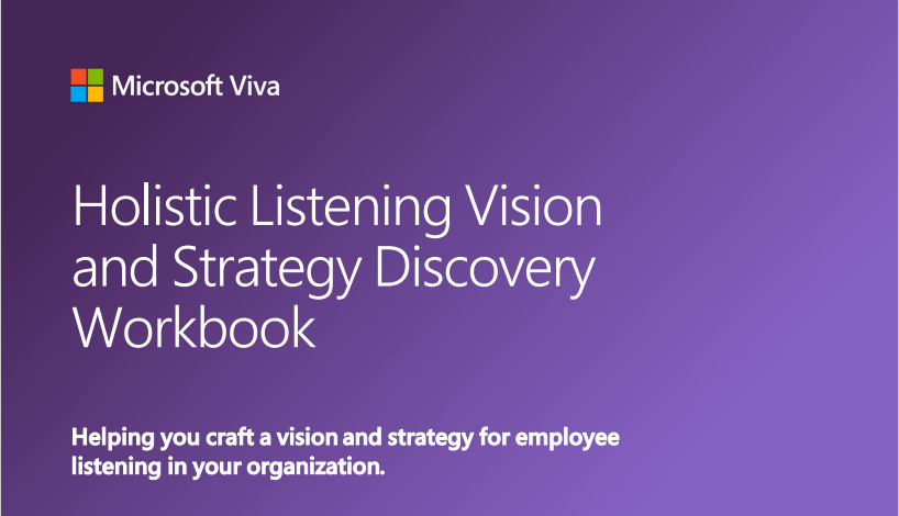 Screenshot of the Holistic Listening Vision and Strategy Discover Workbook.