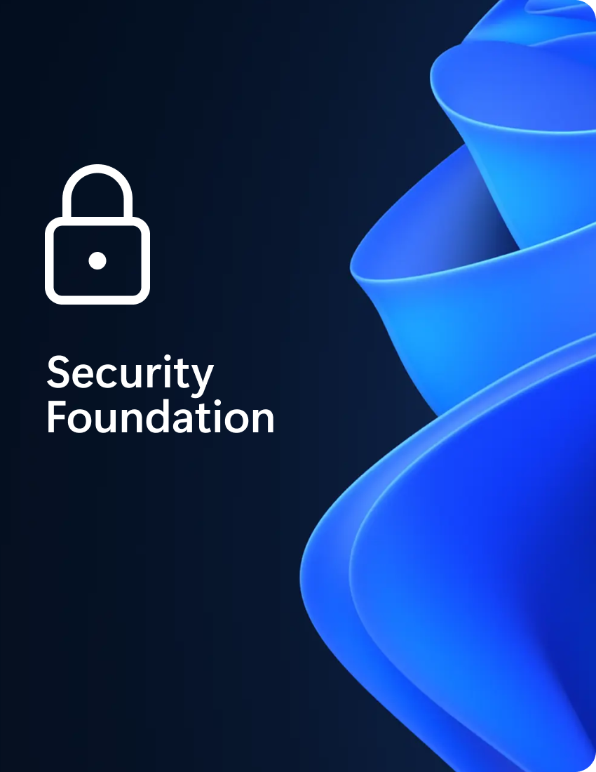 Cover of the security foundation chapter.