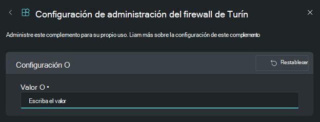 Imagen de la configuración de administración del firewall de Tufin