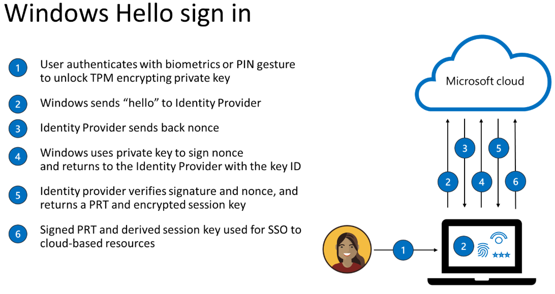 Inicio de sesión en Windows Hello.