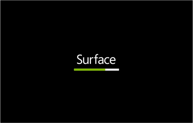 Firmware del controlador integrado del sistema con barra de progreso verde.