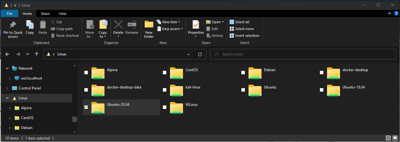 Visualización de archivos de proyecto en el Explorador de archivos de Windows