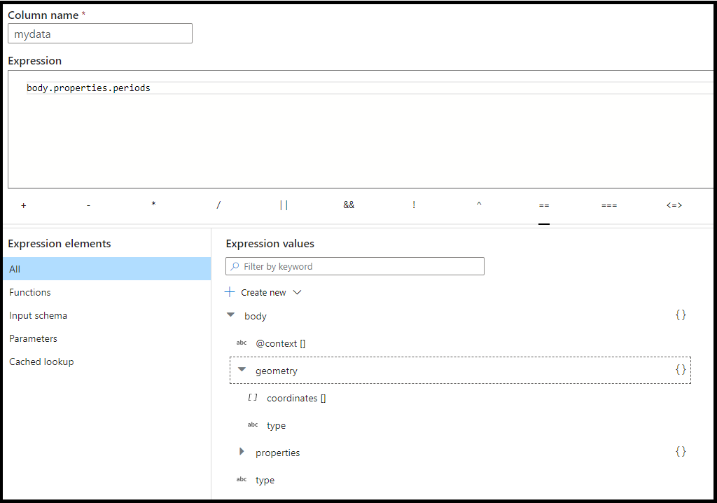 Expresiones para convertir a cadena JSON