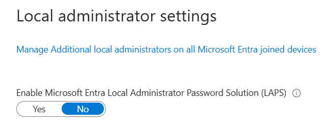 Administradores locales adicionales en dispositivos unidos a Microsoft Entra