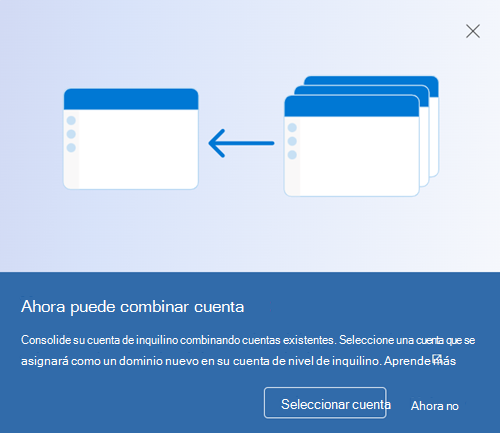 Captura de pantalla del menú de la cuenta de combinación en el portal de Microsoft Purview.