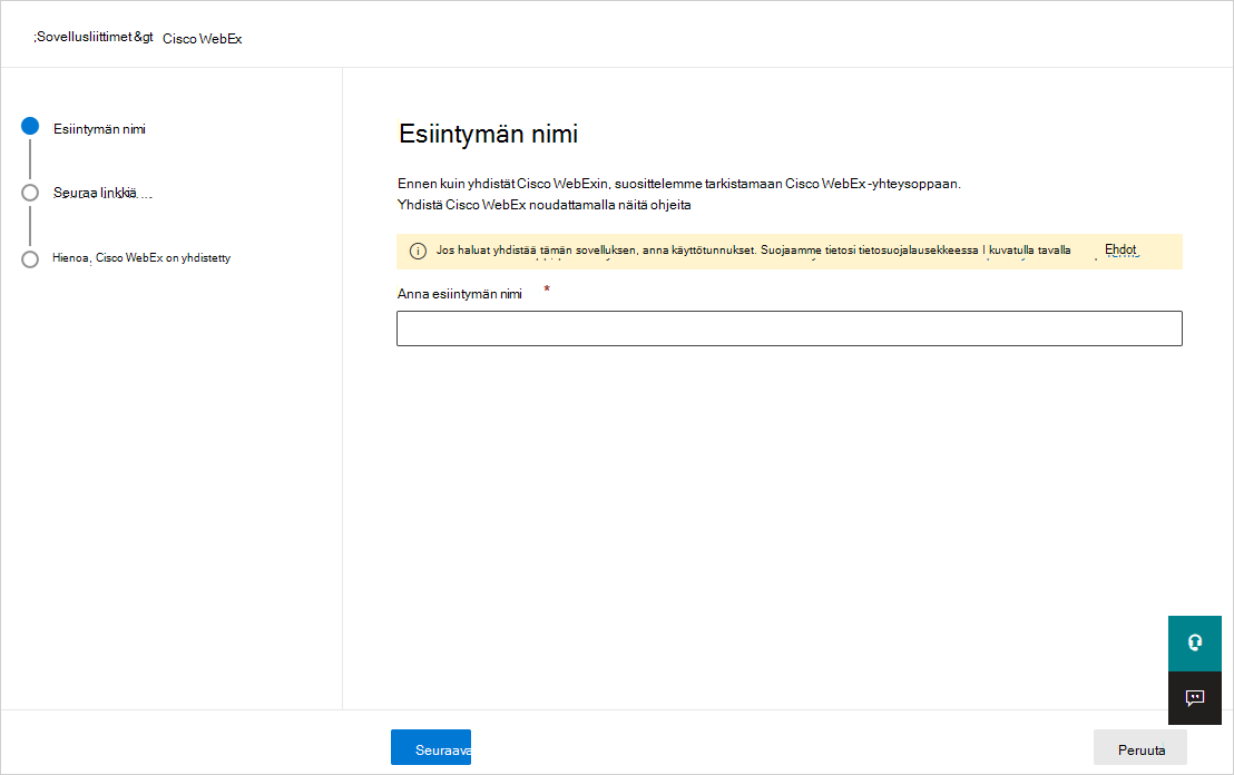 connect Webex.