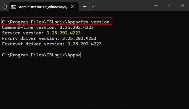 command prompt frx utility